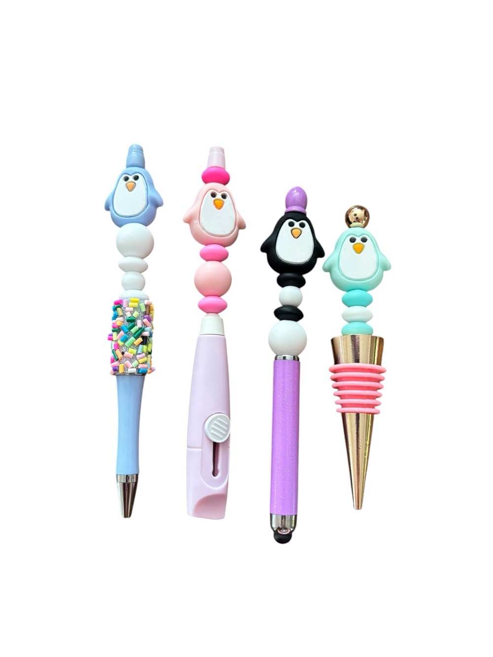 Penguin Handmade Pen, Box Cutter, Wine Stopper and Pen/Stylus